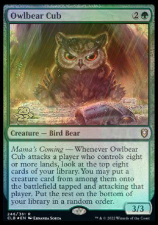 Owlbear Cub [Commander Legends: Battle for Baldur's Gate Prerelease Promos] | Gear Gaming Fayetteville