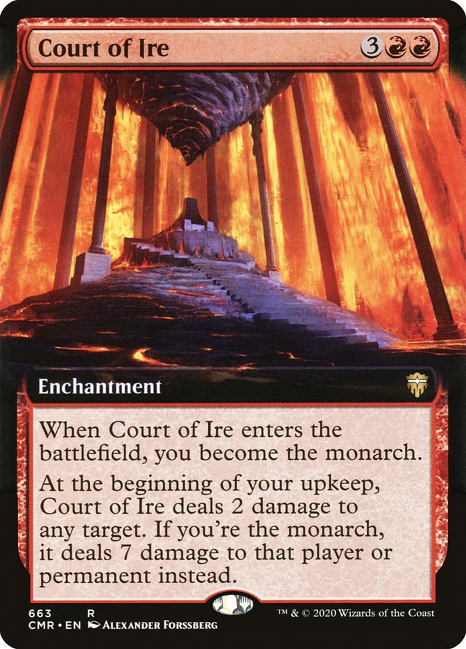 Court of Ire (Extended Art) [Commander Legends] | Gear Gaming Fayetteville