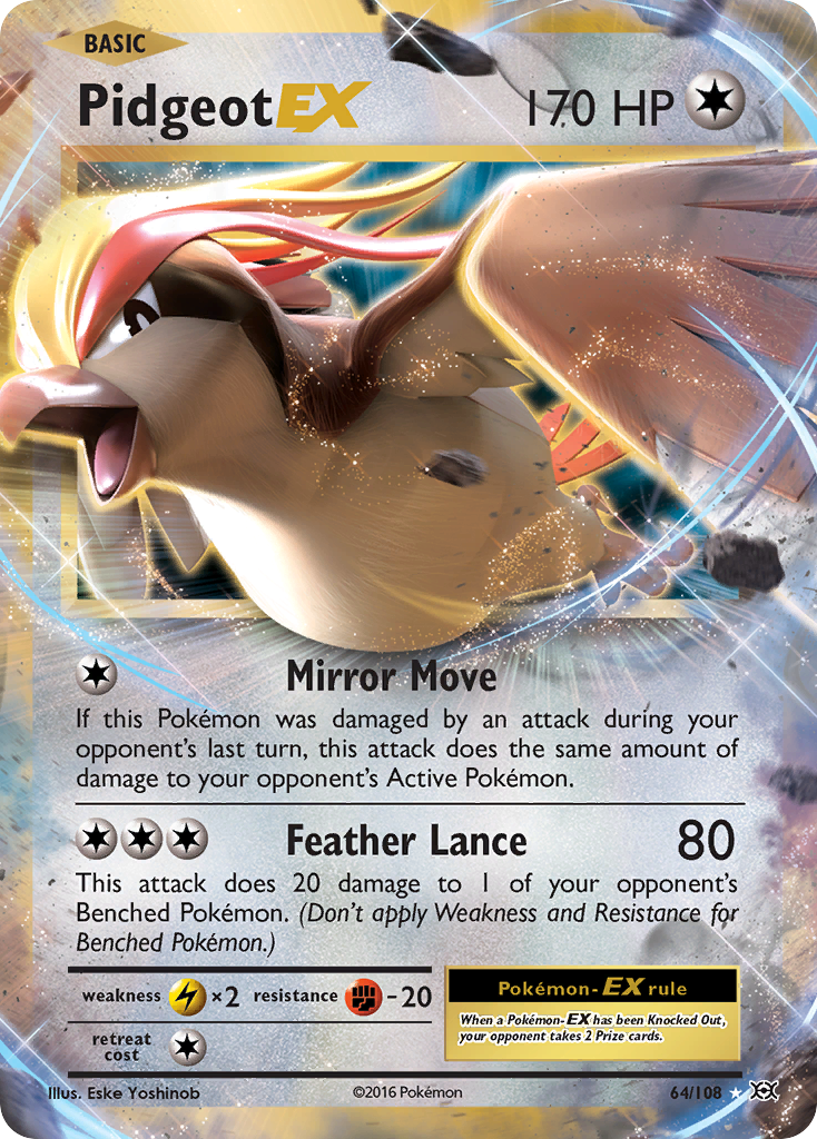 Pidgeot EX (64/108) [XY: Evolutions] | Gear Gaming Fayetteville