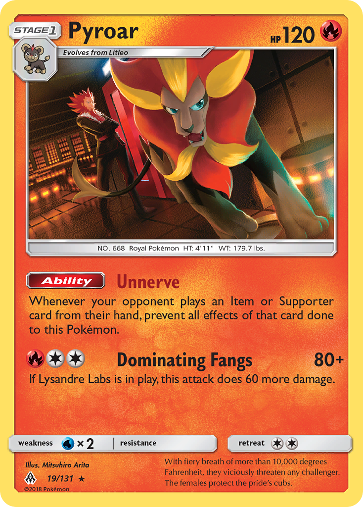 Pyroar (19/131) [Sun & Moon: Forbidden Light] | Gear Gaming Fayetteville