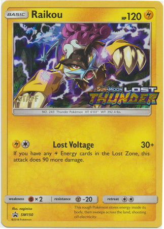 Raikou (SM150) (Staff Prerelease Promo) [Sun & Moon: Black Star Promos] | Gear Gaming Fayetteville