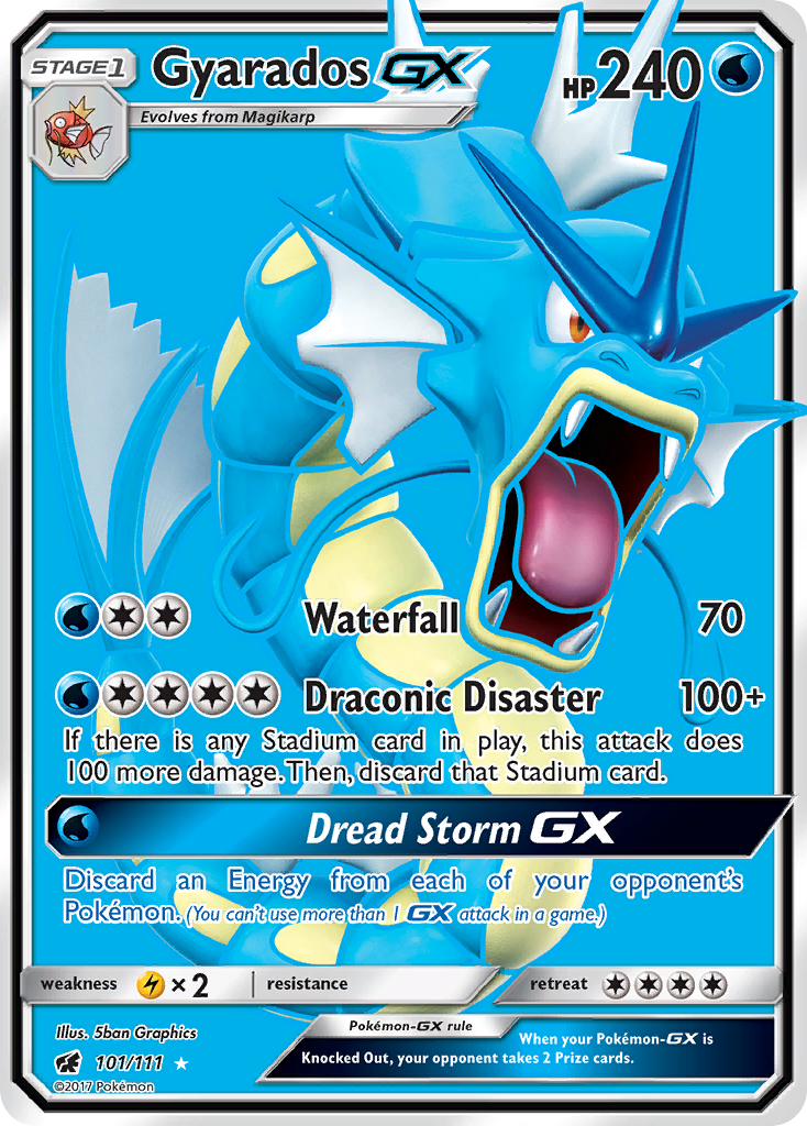 Gyarados GX (101/111) [Sun & Moon: Crimson Invasion] | Gear Gaming Fayetteville