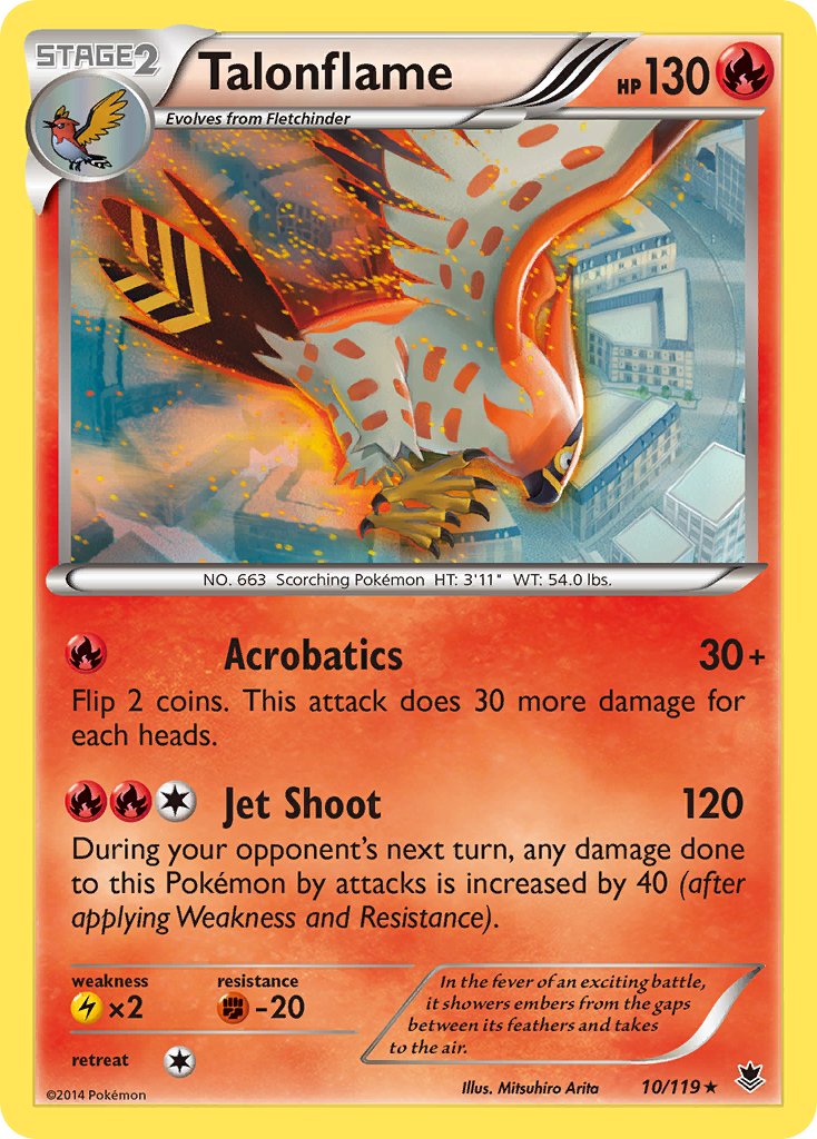 Talonflame (10/119) (Theme Deck Exclusive) [XY: Phantom Forces] | Gear Gaming Fayetteville