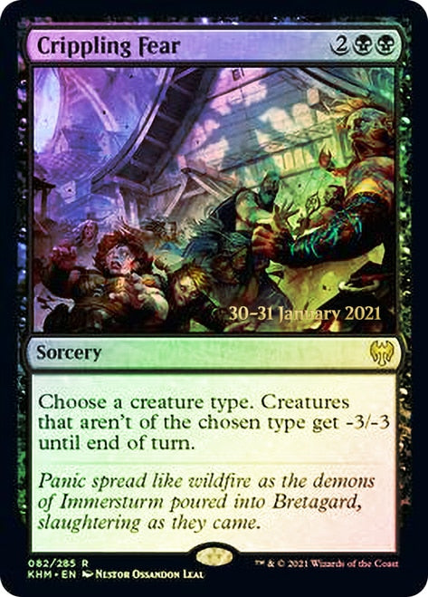 Crippling Fear [Kaldheim Prerelease Promos] | Gear Gaming Fayetteville