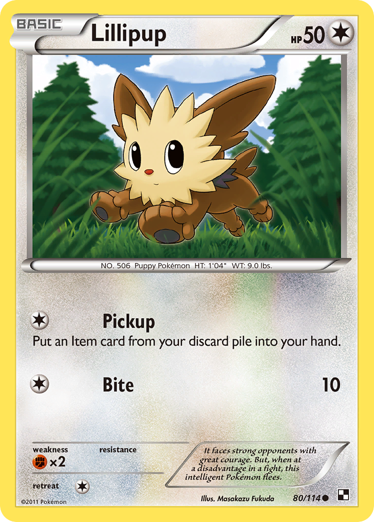 Lillipup (80/114) [Black & White: Base Set] | Gear Gaming Fayetteville