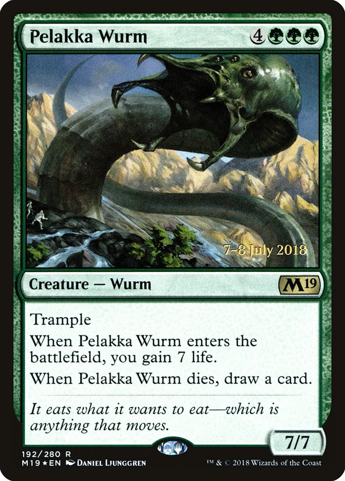 Pelakka Wurm [Core Set 2019 Prerelease Promos] | Gear Gaming Fayetteville