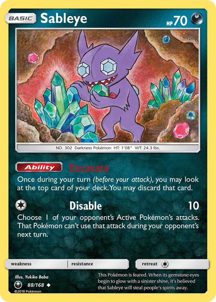 Sableye (88/168) [Sun & Moon: Celestial Storm] | Gear Gaming Fayetteville