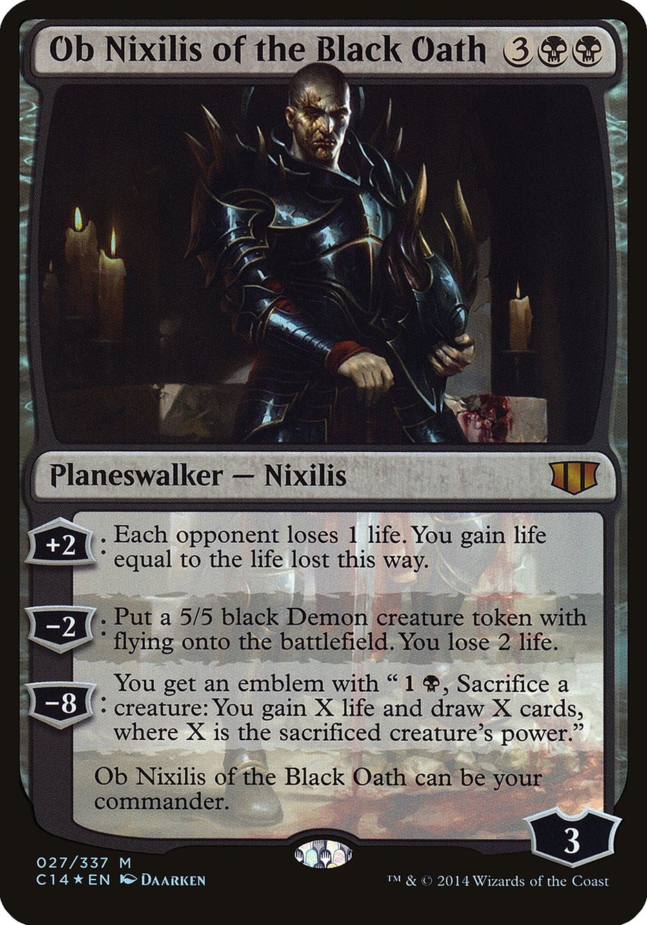 Ob Nixilis of the Black Oath (Oversized) [Commander 2014 Oversized] | Gear Gaming Fayetteville