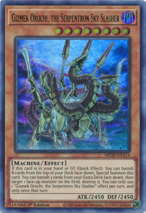 Gizmek Orochi, the Serpentron Sky Slasher [MP20-EN114] Ultra Rare | Gear Gaming Fayetteville