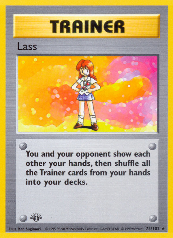 Lass (75/102) (Shadowless) [Base Set 1st Edition] | Gear Gaming Fayetteville