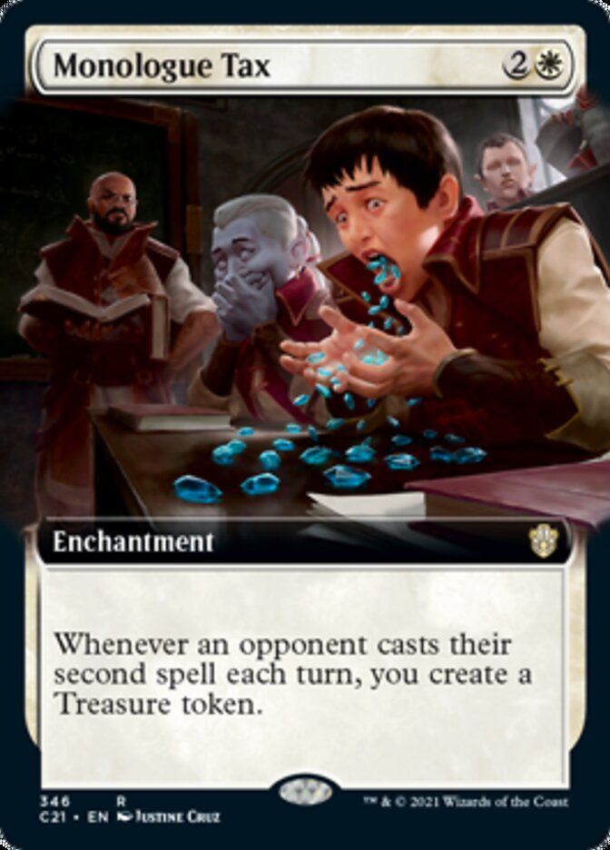 Monologue Tax (Extended Art) [Commander 2021] | Gear Gaming Fayetteville
