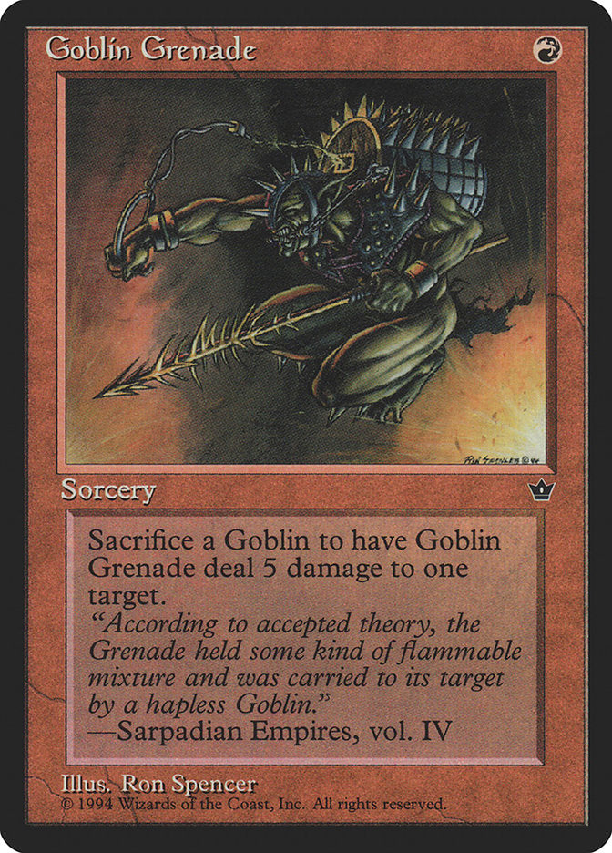 Goblin Grenade (Ron Spencer) [Fallen Empires] | Gear Gaming Fayetteville