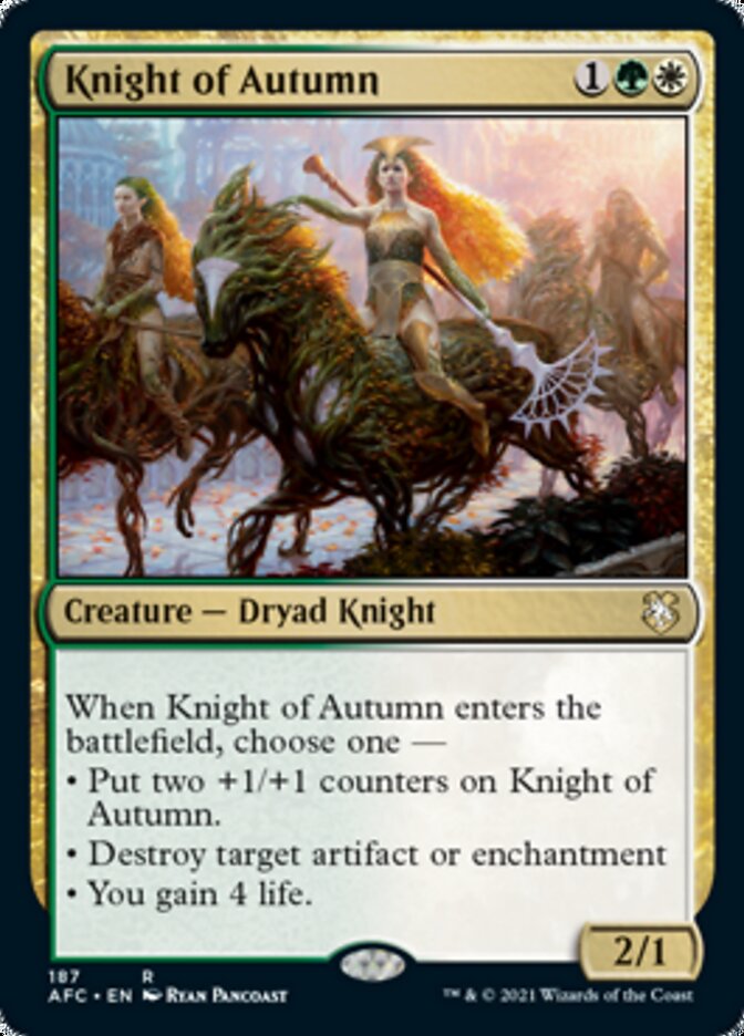 Knight of Autumn [Dungeons & Dragons: Adventures in the Forgotten Realms Commander] | Gear Gaming Fayetteville