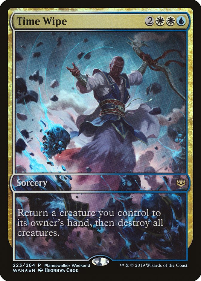 Time Wipe (Planeswalker Weekend) (Full Art) [War of the Spark Promos] | Gear Gaming Fayetteville