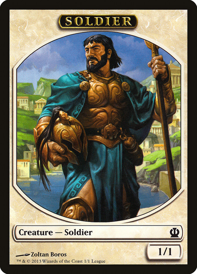 Soldier Token (Zoltan Boros) [League Tokens 2013] | Gear Gaming Fayetteville