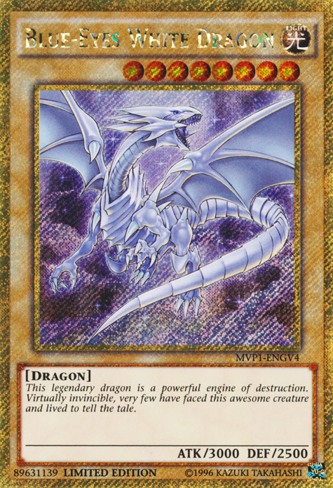 Blue-Eyes White Dragon [MVP1-ENGV4] Gold Secret Rare | Gear Gaming Fayetteville