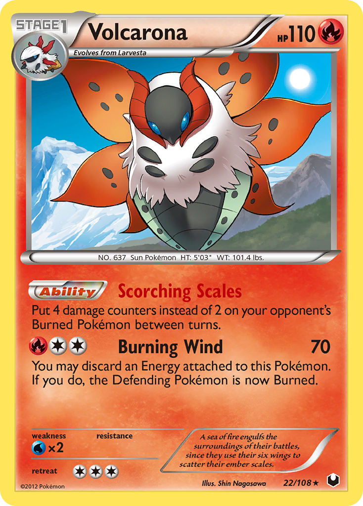 Volcarona (22/108) [Black & White: Dark Explorers] | Gear Gaming Fayetteville