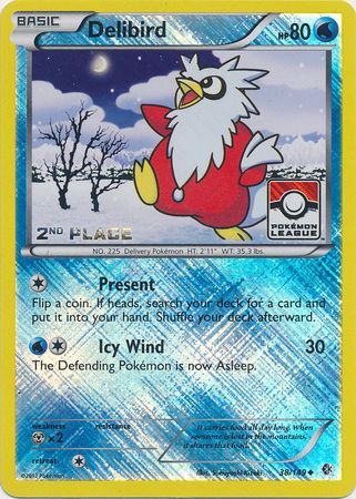 Delibird (38/149) (League Promo 2nd Place) [Black & White: Boundaries Crossed] | Gear Gaming Fayetteville