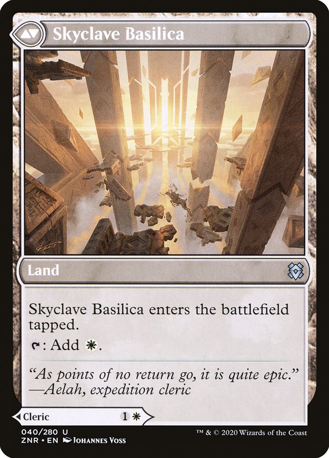 Skyclave Cleric // Skyclave Basilica [Zendikar Rising] | Gear Gaming Fayetteville