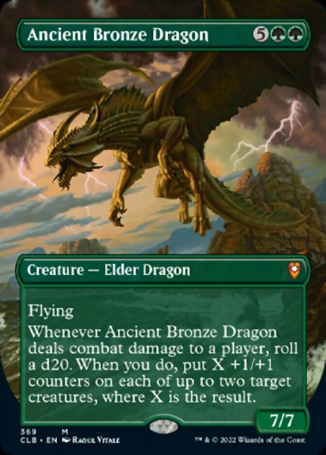 Ancient Bronze Dragon (Borderless Alternate Art) [Commander Legends: Battle for Baldur's Gate] | Gear Gaming Fayetteville