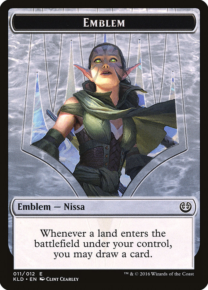 Nissa, Vital Force Emblem [Kaladesh Tokens] | Gear Gaming Fayetteville