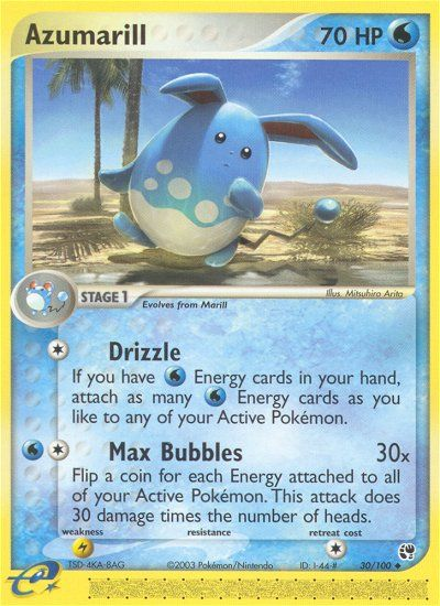 Azumarill (30/100) [EX: Sandstorm] | Gear Gaming Fayetteville