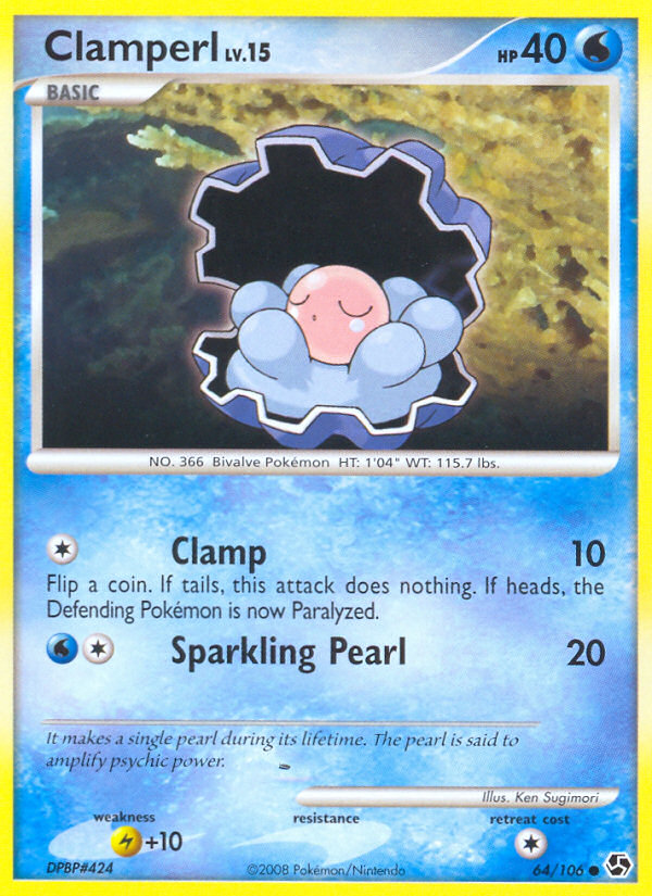 Clamperl (64/106) [Diamond & Pearl: Great Encounters] | Gear Gaming Fayetteville