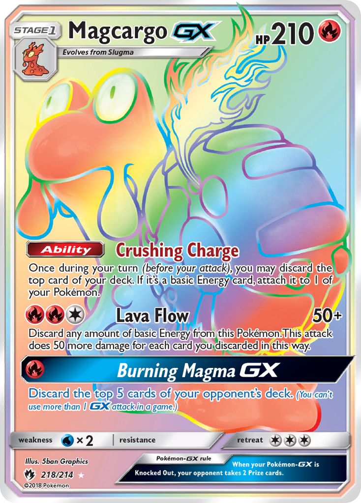 Magcargo GX (218/214) [Sun & Moon: Lost Thunder] | Gear Gaming Fayetteville