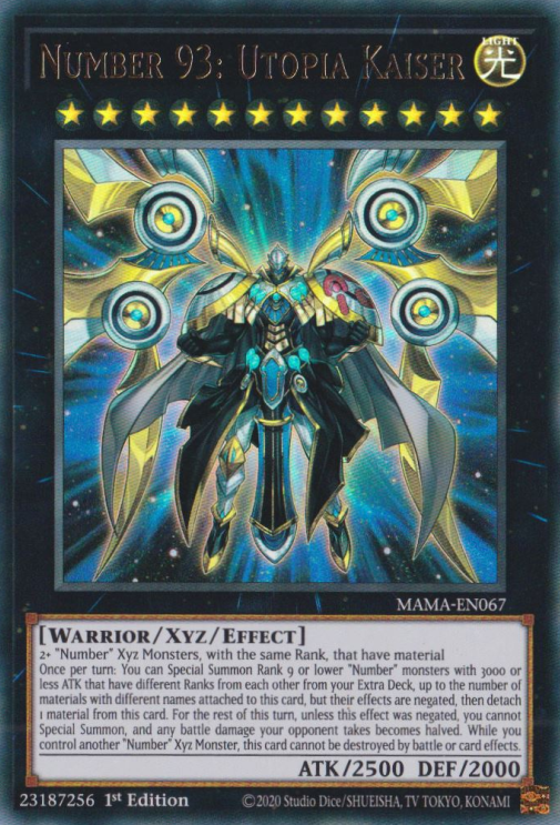 Number 93: Utopia Kaiser [MAMA-EN067] Ultra Rare | Gear Gaming Fayetteville
