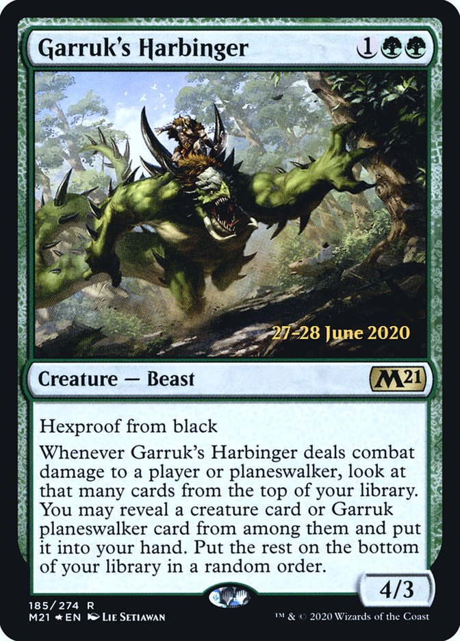 Garruk's Harbinger [Core Set 2021 Prerelease Promos] | Gear Gaming Fayetteville