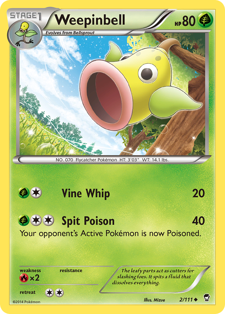 Weepinbell (2/111) [XY: Furious Fists] | Gear Gaming Fayetteville