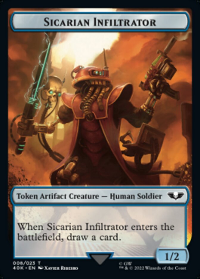 Soldier (003) // Sicarian Infiltrator Double-Sided Token [Warhammer 40,000 Tokens] | Gear Gaming Fayetteville