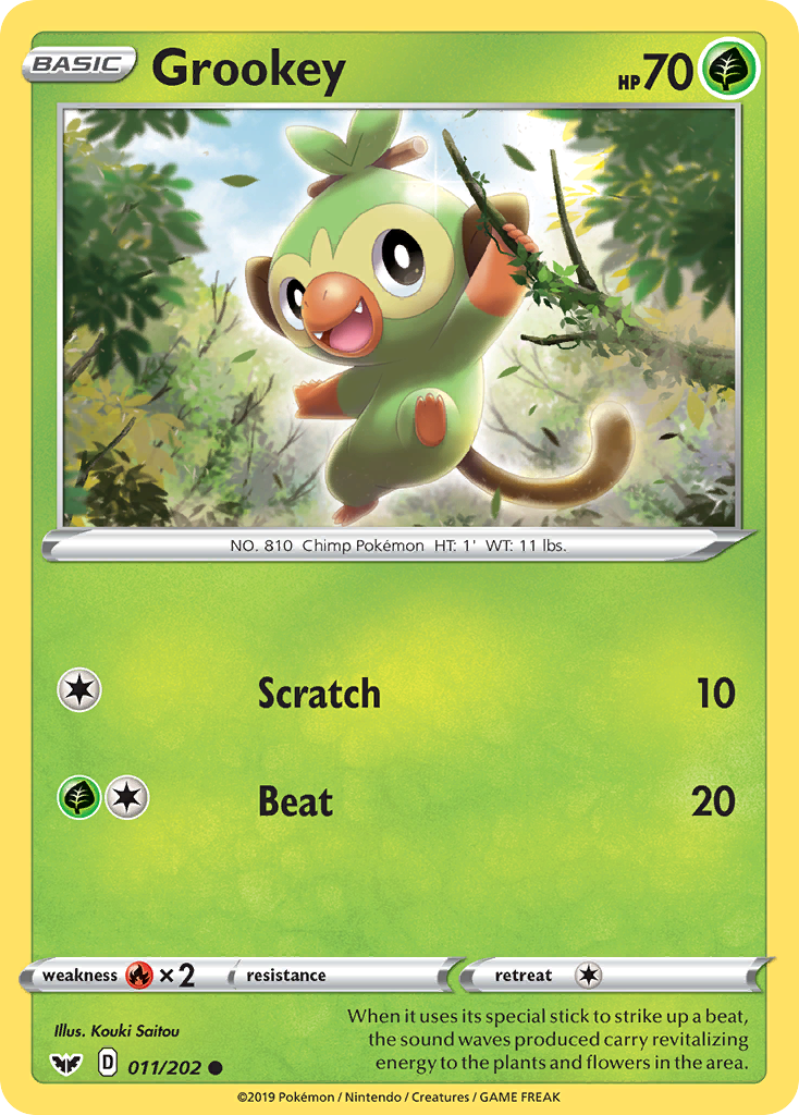 Grookey (011/202) [Sword & Shield: Base Set] | Gear Gaming Fayetteville