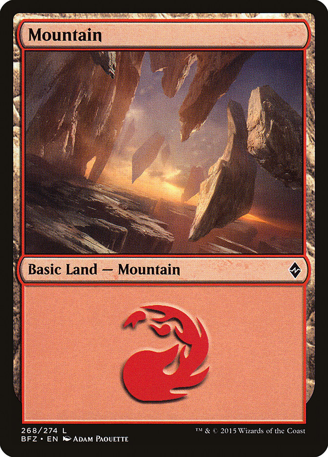 Mountain (268) [Battle for Zendikar] | Gear Gaming Fayetteville
