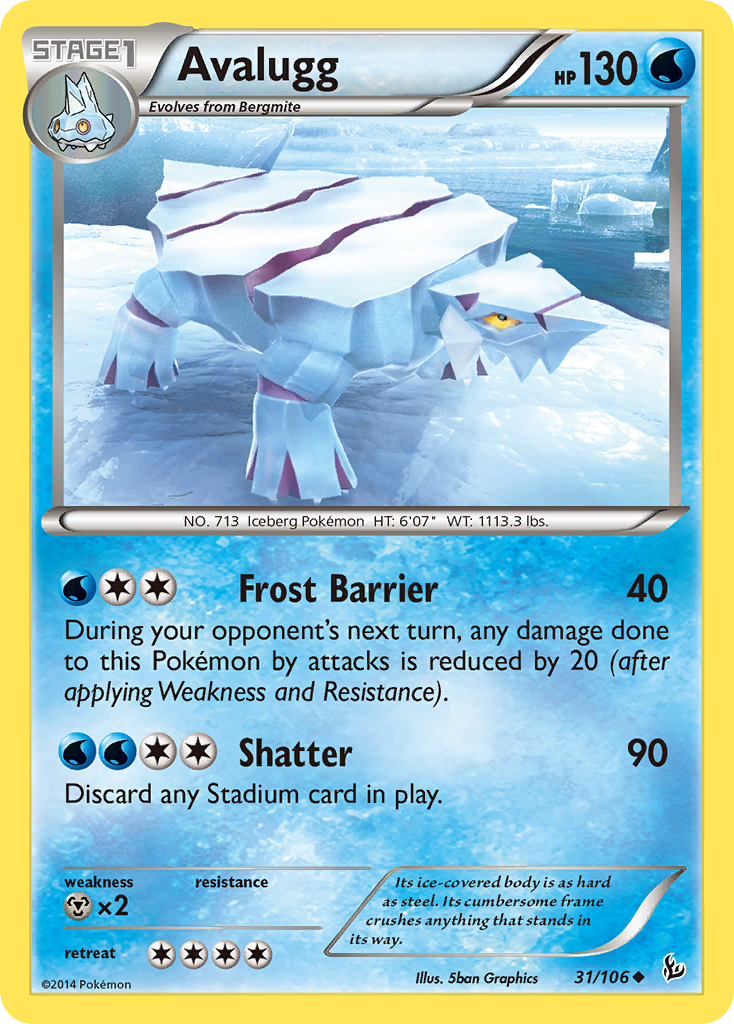 Avalugg (31/106) [XY: Flashfire] | Gear Gaming Fayetteville