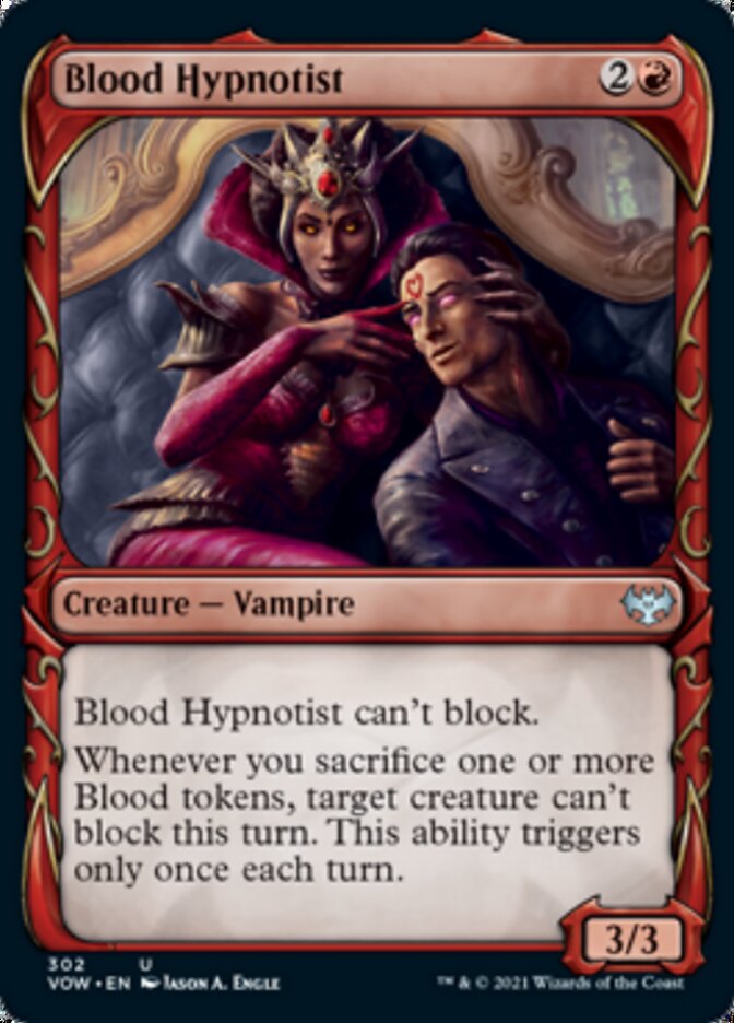 Blood Hypnotist (Showcase Fang Frame) [Innistrad: Crimson Vow] | Gear Gaming Fayetteville