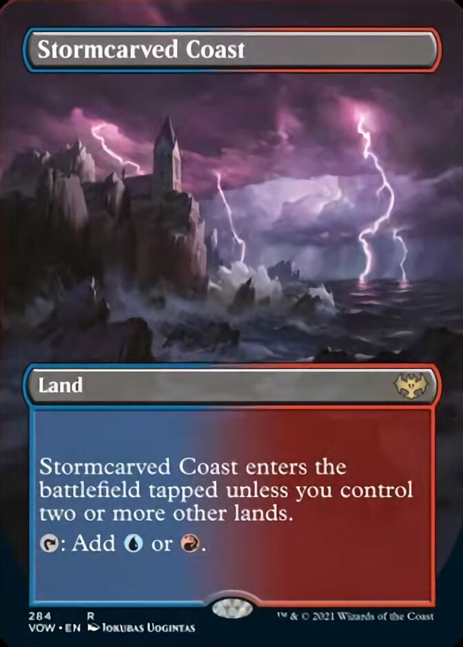 Stormcarved Coast (Borderless Alternate Art) [Innistrad: Crimson Vow] | Gear Gaming Fayetteville