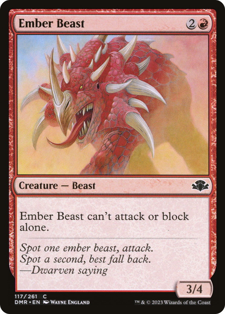 Ember Beast [Dominaria Remastered] | Gear Gaming Fayetteville
