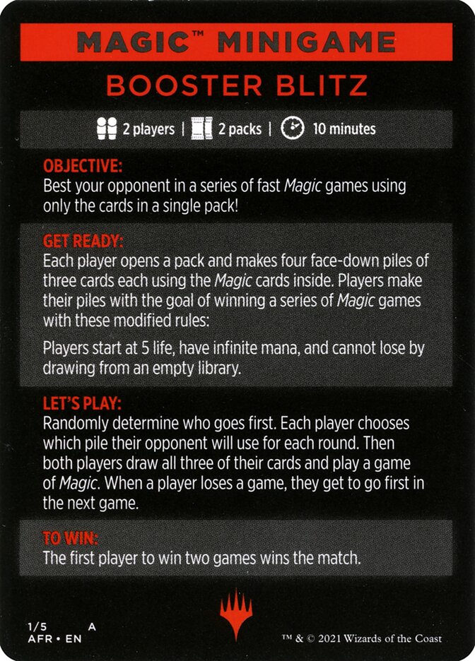 Booster Blitz (Magic Minigame) [Innistrad: Midnight Hunt Minigame] | Gear Gaming Fayetteville