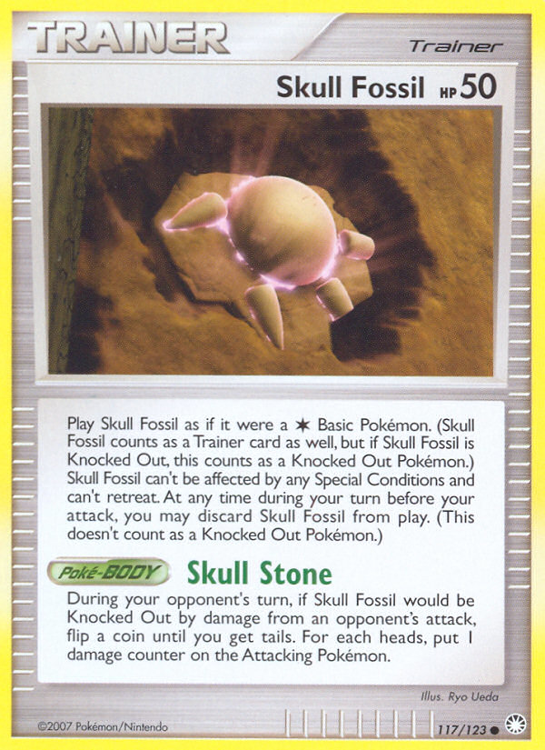 Skull Fossil (117/123) [Diamond & Pearl: Mysterious Treasures] | Gear Gaming Fayetteville