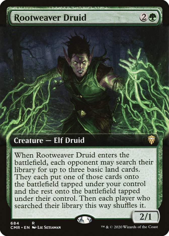 Rootweaver Druid (Extended Art) [Commander Legends] | Gear Gaming Fayetteville