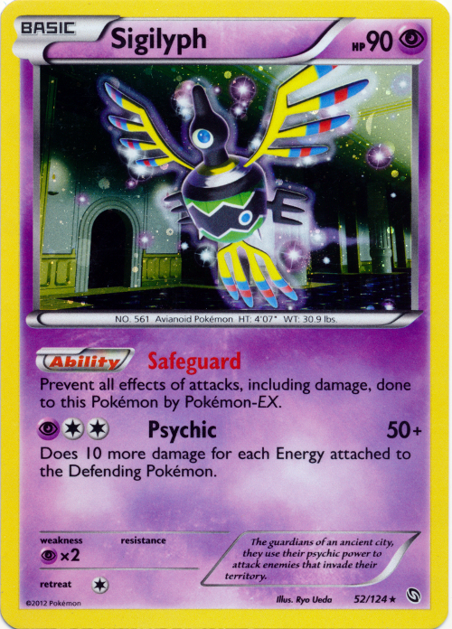 Sigilyph (52/124) (Cosmos Holo) [Black & White: Dragons Exalted] | Gear Gaming Fayetteville