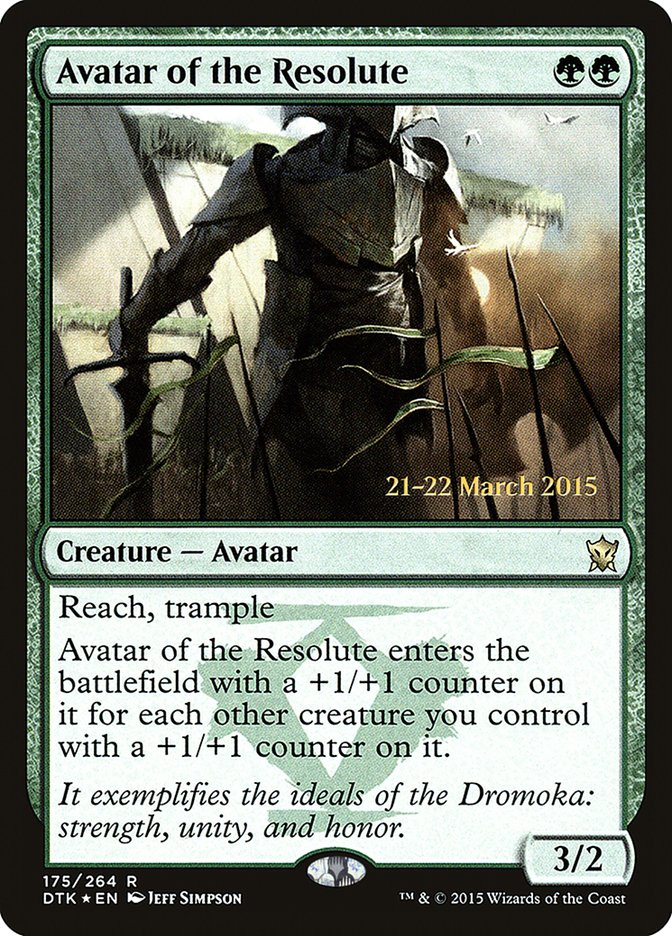 Avatar of the Resolute [Dragons of Tarkir Prerelease Promos] | Gear Gaming Fayetteville