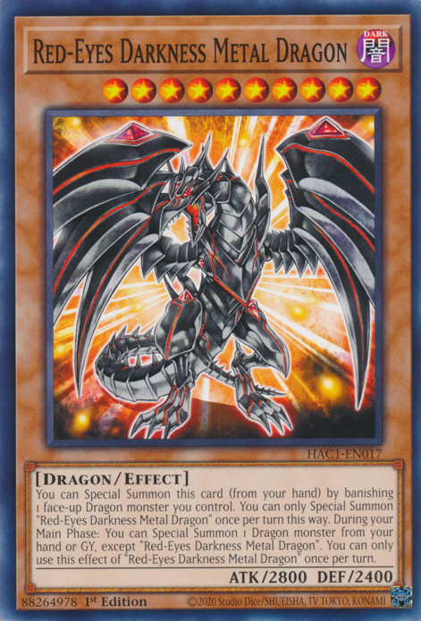 Red-Eyes Darkness Metal Dragon [HAC1-EN017] Common | Gear Gaming Fayetteville