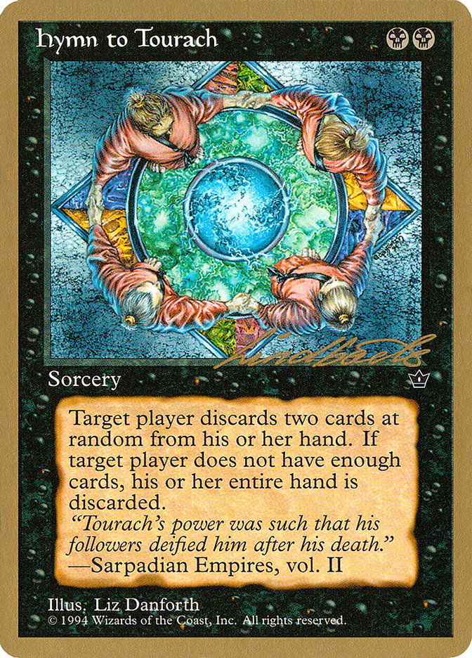 Hymn to Tourach (Circle) (Leon Lindback) [Pro Tour Collector Set] | Gear Gaming Fayetteville