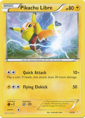Pikachu Libre (14/30) [XY: Trainer Kit 3 - Pikachu Libre] | Gear Gaming Fayetteville