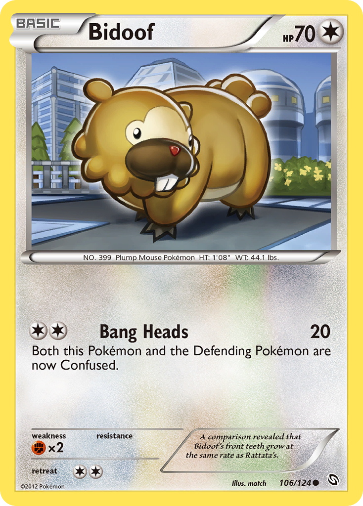 Bidoof (106/124) [Black & White: Dragons Exalted] | Gear Gaming Fayetteville