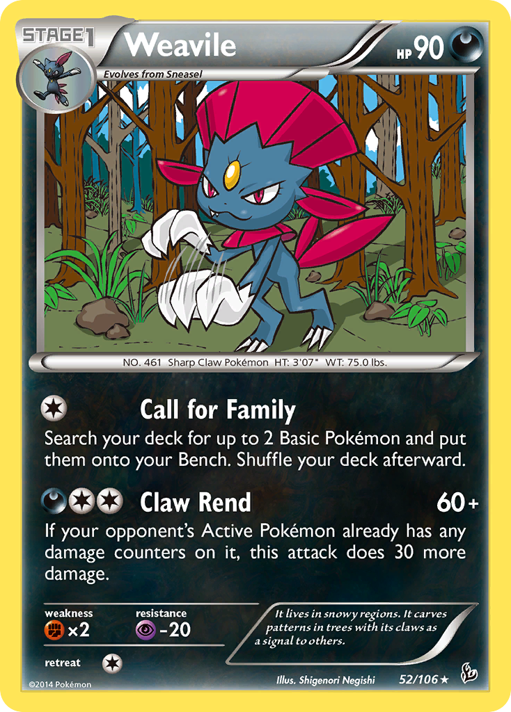 Weavile (52/106) [XY: Flashfire] | Gear Gaming Fayetteville