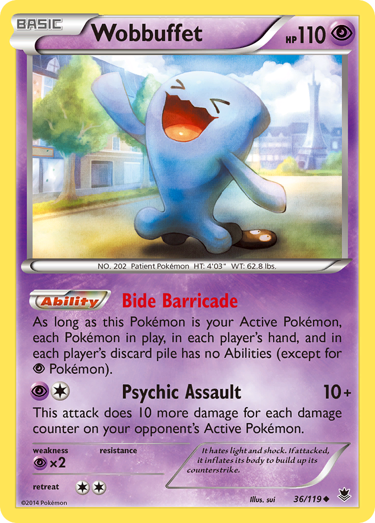 Wobbuffet (36/119) [XY: Phantom Forces] | Gear Gaming Fayetteville