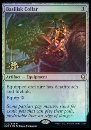 Basilisk Collar [Commander Legends: Battle for Baldur's Gate Prerelease Promos] | Gear Gaming Fayetteville